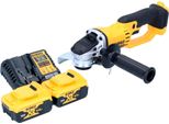 Smerigliatrice Angolare A Batteria Dewalt Dcg 412 P2 18 V 125 Mm + 2X Batteria Ricaricabile 5,0 Ah + Caricabatterie