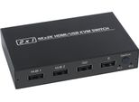 Switch Kvm Hdmi/Usb Aimos AM-KVM 201CL - 2 Pc Condividono 1 Monitor E Tastiera/Mouse, Supporto 4K/2K, Switch 2-In-1