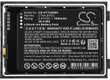 Techtek Batteria Compatibile Con [Honeywell] CT45, CT47 Sostituisce 318-055-026, Per CT4X-BTEC