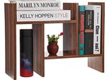 Desktop Small Bookshelf Storage Rack Table Display Shelf Stand Simple Bookshelf Home Office Room Furniture - White