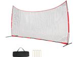 Rete Backstop 620 X 140 Cm - Rete Barriera Per Sport Con La Palla - Attrezzatura Per L'allenamento Con Borsa Di Trasporto - Schermo Protettivo Per L'allenamento Di Baseball, Softball, Lacrosse, Calcio E Hockey - Per Il Giardino