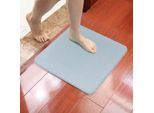 Diatomea Fango Assorbente Antiscivolo Ad Asciugatura Rapida Tappeto Antiscivolo Tappeto Antibatterico Per Porta D'ingresso - Bianco