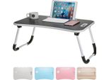 Vassoio Pieghevole Per Laptop Scrivania Pieghevole Per Computer Tavolo Da Divano Per Notebook Letto Da Colazione - Blu