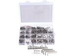 Suleve MXSH7 1220Pcs Acciaio Inox Esagono Incassato Testa Di Vite Bulloni Dadi Lavatrice Assortimento Kit M2 M3 M4 M5