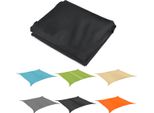 Vela Parasole Impermeabile 420D Oxford Poliestere Tenda Da Sole Protezione Giardino Esterno - Nero