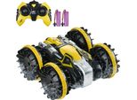 Auto Anfibia Telecomandata 4WD - Giocattolo Acrobatico Rotante A 360° - Fuoristrada Cingolato Rc Per Bambini