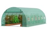 Serra Tunnel 590X295X198 Cm - Stabile Struttura Fredda Walk-In Con Copertura Ventilata In Pe - Ideale Per Il Giardinaggio E La Coltivazione Di Piante