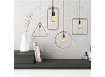 E27 Retro Vintage Industrial Pendant Ceiling Light Creative Hemp Rope Chandelier Lamp AC110-220V - Triangolo