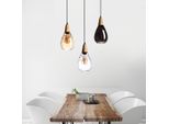 16Cm Industrial Vintage Loft Glass Pendant Light Lamp Restaurant Chandelier Lighting - Black