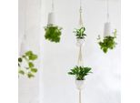 Doppio Strato Di Cotone Fatto A Mano Portavaso Di Fiori Appeso Cesto Di Fiori Appeso Corde Giardino Decorazione Casa Cotone Pianta Appeso Macrame Corda Appeso Bas