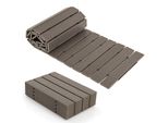 Costway Sentiero Srotolabile In Hdpe, 242 Cm, Larghezza 43 Cm, Resistente Alle Intemperie, Sentiero Da Giardino Srotolabile Per Matrimonio, Festa, Giardino, Grigio