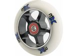 Ruota Per Micro Stunt Scooter 100 Mm In Bianco E Nero Con Anima In Metallo E Cuscinetti A Sfera ABEC-9