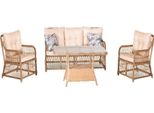 Mobili Da Giardino Set Di Divani Tavolo Poltrone Gruppi Di Seduta Sgabelli Veranda 4 Pz.