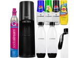 Sodastream Spumantizzatore Terra Black 2 Bottiglie Di Sciroppo Attacco Rapido