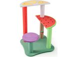 Tiragraffi Costway 69Cm Piccolo, Simpatico Tema Frutta, Albero Per Gatti Con Piattaforme, Palla Di Fragole, Tiragraffi, Albero Da Arrampicata, Albero Da Gioco Per Gatti Colorato
