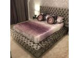 Letto Matrimoniale Chesterfield 180X200 Imbottitura Tessile Letti Di Lusso Design Telaio
