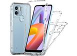 Custodia Trasparente Per Xiaomi Redmi A2 / A1, Tpu Antiurto E Pc Ibrido Custodia Trasparente