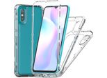Custodia Trasparente Per Xiaomi Redmi 9A, Tpu Antiurto E Pc Ibrido Custodia Trasparente