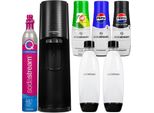 Sodastream Spumantizzatore Terra Black Set Con 2 Bottiglie E Sciroppi