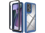 Custodia Per Motorola Moto G Stylus 5G (2024), Copertura Posteriore Trasparente Ibrida, Paraurti In Tpu Robusto, Custodia Antiurto Blu Reale