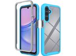 Custodia Per Samsung Galaxy A16 5G/4G, Copertura Posteriore Trasparente Ibrida, Robusto Paraurti In Tpu, Custodia Antiurto Blu