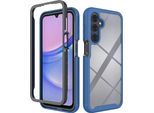 Custodia Per Samsung Galaxy A16 5G/4G, Copertura Posteriore Trasparente Ibrida, Robusto Paraurti In Tpu, Custodia Antiurto Blu Reale