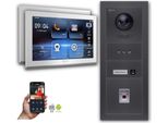 Videocitofono Ip Goliath Con Telecamera 10 Pollici Display Impronte Digitali Antracite : Scatola Da Incasso : 10 Pollici In Bianco : 2 Monitor Numero: 2 Monitor Colore: 10 Pollici In Bianco Montaggio: Scatola Da Incasso