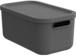 Rotho Contenitore Albula 12L Antracite Design In Plastica Impilabile