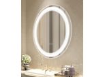 Vevor Led Specchio Da Bagno Specchio Da Bagno Rotondo (60 Cm), Specchio A Memoria Di Forma Antiappannamento, Dimmerabile In Continuo, Con 3 Temperature Di Colore Montaggio A Parete