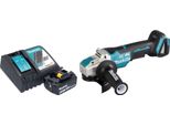 Smerigliatrice Angolare A Batteria Makita Dga 520 RG1X1 18 V 125 Mm X-LOCK Brushless + 1X Batteria Ricaricabile 6,0 Ah + Caricabatterie