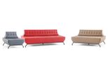 Set Completo Di Divani Rosso 3 Posti Beige 2 Posti Poltrona Grigia Art Deco In Pelle