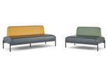 Set Di Divani Nero Verde Giallo 3 Posti 2 Posti Art Deco In Pelle