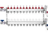 Collettore Di Circuiti Di Riscaldamento Per Il Riscaldamento A Pavimento - 12 Circuiti Di Riscaldamento - Indicatore Di Flusso 5 L/Min - Distribuzione Efficiente Del Calore - Per Un Comfort Ottimale