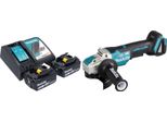 Smerigliatrice Angolare A Batteria Makita Dga 520 RGX1 18 V 125 Mm X-LOCK Brushless + 2X Batteria Ricaricabile 6,0 Ah + Caricabatterie