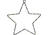 Stella Illuminata A Led Neri Da Appendere - Ø 45 Cm Circa - Funzionamento A Batteria (Inclusa)