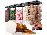 Set Di 6 Barattoli Ermetici Da 1600 Ml 20X10 Cm Riutilizzabili In Barattolo Per Biscotti Con Coperchio In Acciaio Inox, Per Lavastoviglie, Microonde, Pratici Per La Cucina - Deco Haus