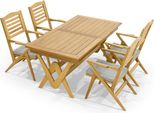 Set Di Sedute Per Esterni Di Alta Qualità Tavolo Da Picnic In Legno 6X Sedie 7 Pz Set