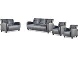 Divani Schwaz Set Completo 3 Posti 2 Posti Poltrona In Pelle Bottoni Divano