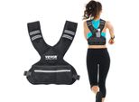 Vevor Gilet A Peso Regolabile 5-9,1 Kg, Con 6 Pesi In Ferro E Striscia Riflettente, Set Di Allenamento Con Gilet A Peso Corporeo