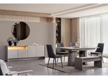 Set Sala Da Pranzo Tavolo Da Pranzo, 4X Sedie E Cassettiera Set Da Pranzo Design 6 Pezzi