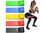 Gomma Di Resistenza Tpe Per Esercizi - 5 Pezzi - Set Fitness KP35706