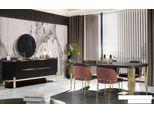 Set Da Pranzo Di Lusso Per Sala Da Pranzo Design Tavolo Cassettiera 4X Sedie Gruppo 6 Pezzi Nuovo