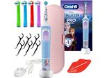 Spazzolino Per Bambini Oral-B Vitality Pro D103 Frozen 4 Attacchi Custodia Caricabatterie