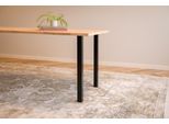 Gamba Del Tavolo Quadrata Nera 720 Mm - Per Pezzo