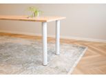 Gamba Del Tavolo In Acciaio Rotondo Bianco 720 Mm - Per Pezzo