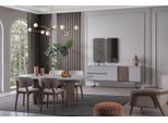 Set Sala Da Pranzo Gruppo Tavolo Sedie 8 Pezzi. Mobili Moderni Set Da Pranzo