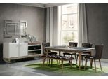 Set Sala Da Pranzo Panca Tavolo Sedie Gruppo Da Pranzo Tavolo Credenza 6 Pezzi.