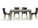 Set Completo Tavolo Da Pranzo 4X Sedie Sala Da Pranzo Set Tavolo Da Pranzo Legno Tavoli 4Pz