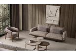 Set Di Divani 3 Posti Design Divano Poltrona Marrone Tappezzeria Design Lusso