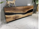 Credenza In Resina Epossidica Cassettiera Marrone Soggiorno Credenza In Legno Moderna